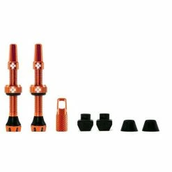 MUC-OFF Tubeless Ventil Kit V. 2.0 44mm Orange