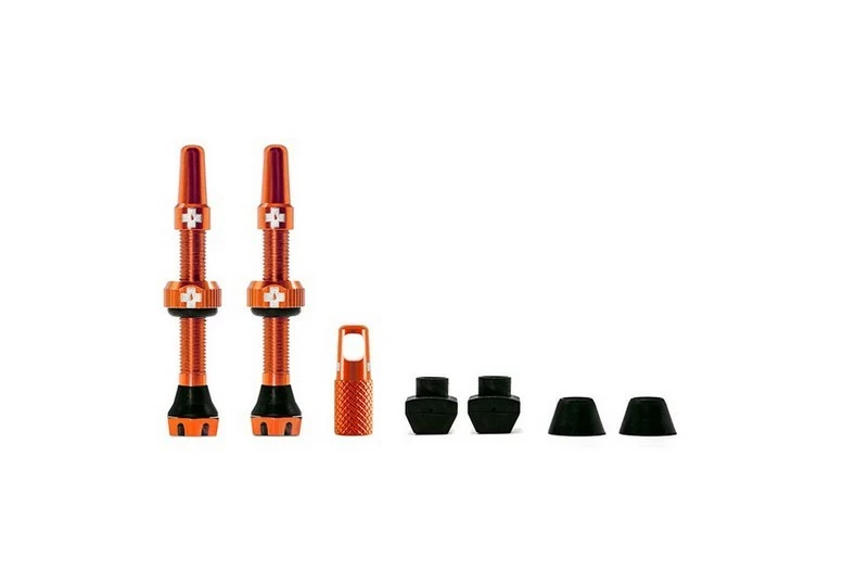 MUC-OFF Tubeless Ventil Kit V. 2.0 44mm Orange 1 MUC-OFF Tubeless Ventil Kit V. 2.0 44mm Orange