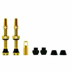 MUC-OFF Tubeless Ventil Kit V. 2.0 44mm Gold