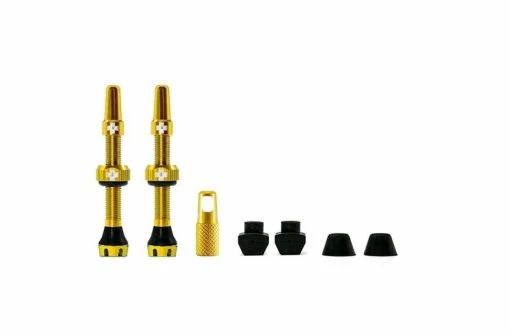 MUC-OFF Tubeless Ventil Kit V. 2.0 44mm Gold -Hjulsæt og Hjul Salg 20426