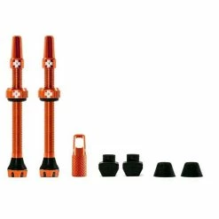 MUC-OFF Tubeless Ventil Kit V. 2.0 60mm Orange