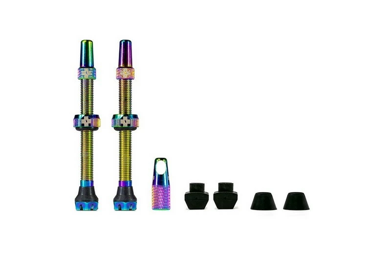 MUC-OFF Tubeless Ventil Kit V. 2.0 60mm Iridescent 1 MUC-OFF Tubeless Ventil Kit V. 2.0 60mm Iridescent
