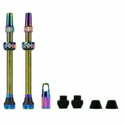 MUC-OFF Tubeless Ventil Kit V. 2.0 80mm Iridescent