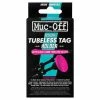 MUC-OFF Tubeless Ventil Med Tag Holder 44mm Sort/Pink