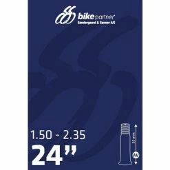 BIKEPARTNER Slange 24 X 1.50-2.35 Auto Ventil