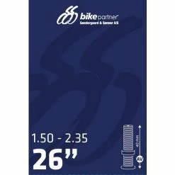 BIKEPARTNER Slange 26 X 1.50-2.35 Auto Ventil