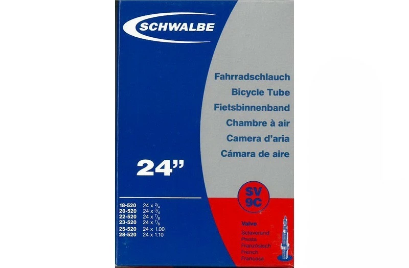 SCHWALBE Slange 24 X 0.75-1.10 Racer Ventil 40mm 1 SCHWALBE Slange 24 X 0.75-1.10 Racer Ventil 40mm