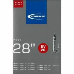SCHWALBE Slange 700 X 18-25 Racer Ventil 65 Gram