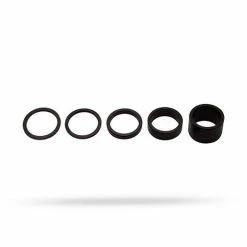 PRO Headset 1 1/8" Spacer Sæt Alu Sort 2/2.5/5/10/