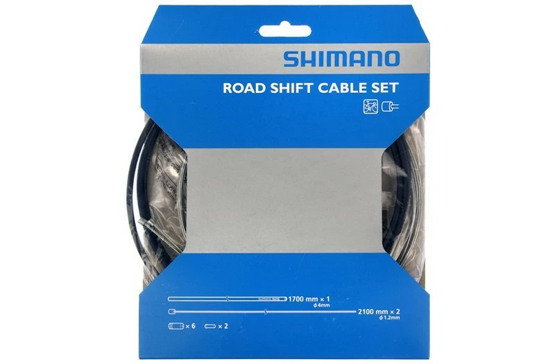 SHIMANO Gearkabelsæt Racer Sort 1700mm 1 SHIMANO Gearkabelsæt Racer Sort 1700mm